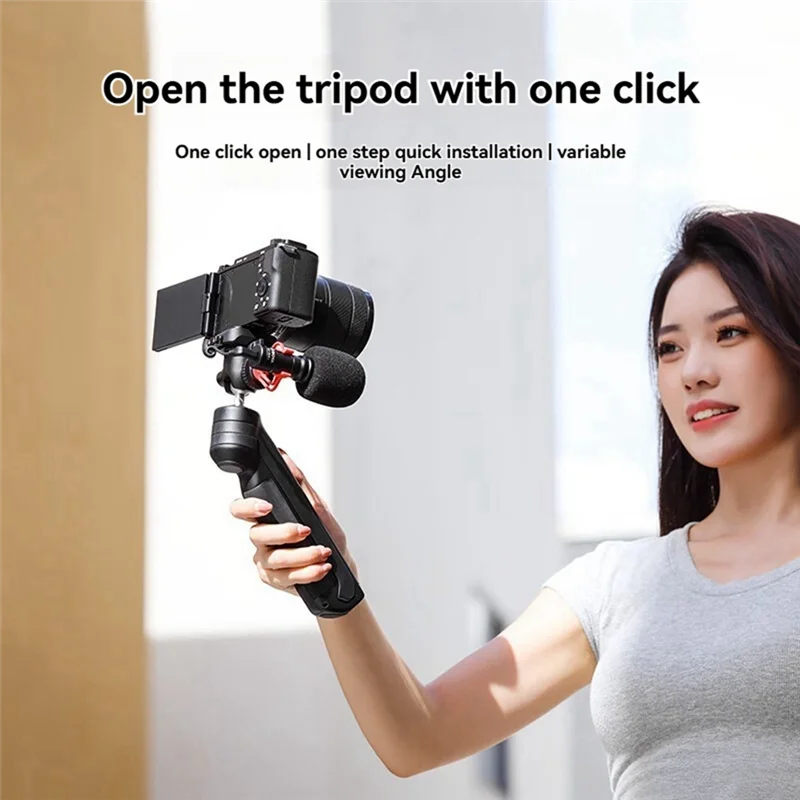 ABKI-Ulanzi TT38 Quick Release Tripod 360° Ball Head Cold Shoe Mount Ideal For Camping, Street Photography Livestreaming