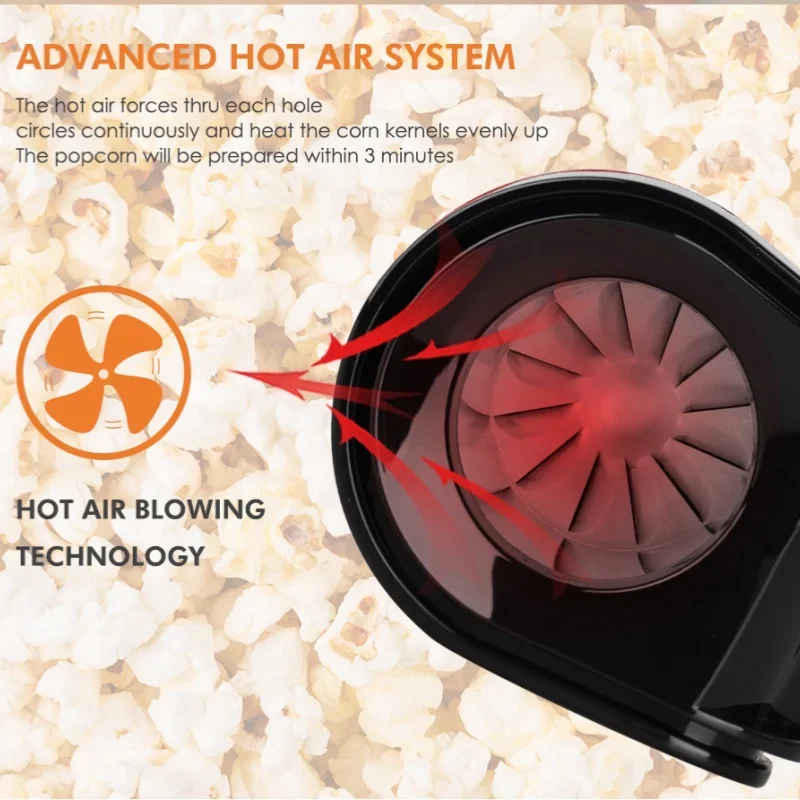 Popcorn Makers Mini Popcorn Machine Electric Household Appliance Machine Fully Automatic Popcorn Machine For Home Kitchen 220V