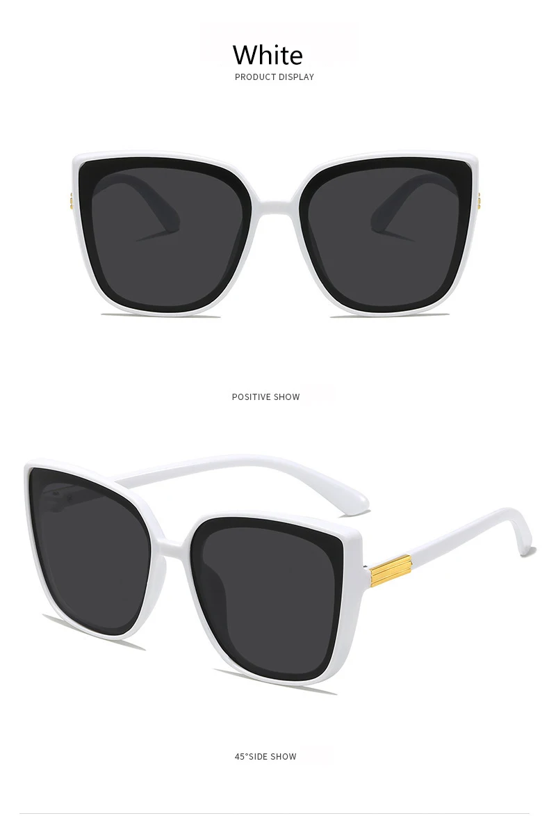 Vielseitige Hochwertige Übergroße Sonnenbrille Unisex Täglicher Arbeitsweg Sonnenschutz UV-Schutz Brille 1180 – Detail 10