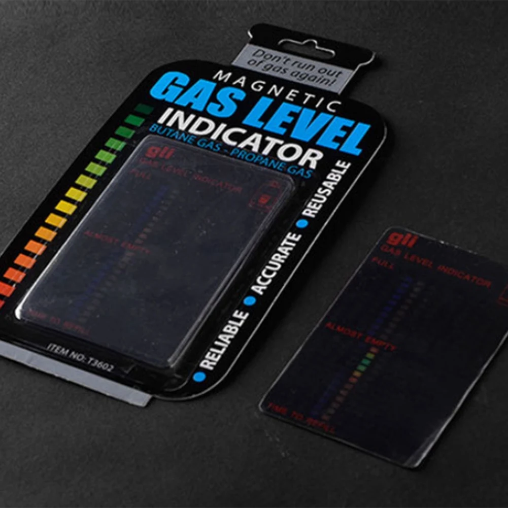 Compact Gas Level Indicator Propane Butane LPG Fuel Gauge Caravan Bottle Temperature Measuring