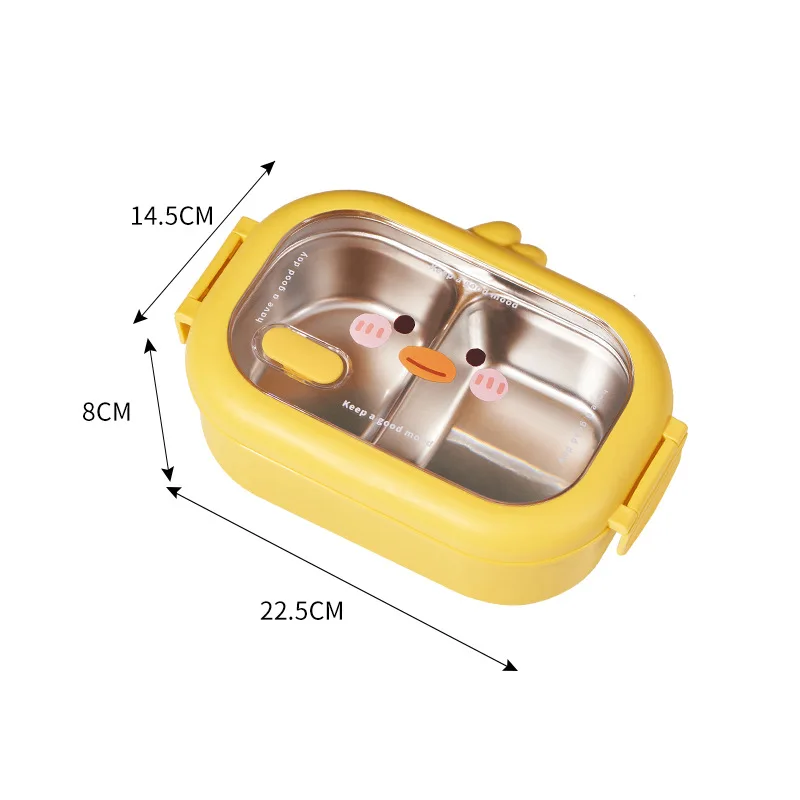 1000ML Stainless Steel Bento Lunch Box for Kids BPA Free Leakproof Lunch Container for Girls Boys Toddlers 2 Compartments