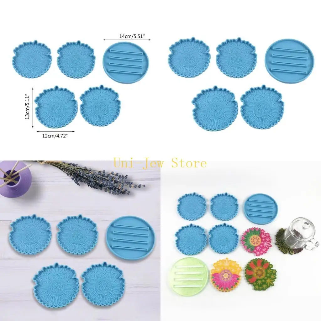 

40GB Maple Leaf Epoxy Resin Mold Cup Mat Holder Casting Silicone Mould DIY Crafts Jewelry Home Casting