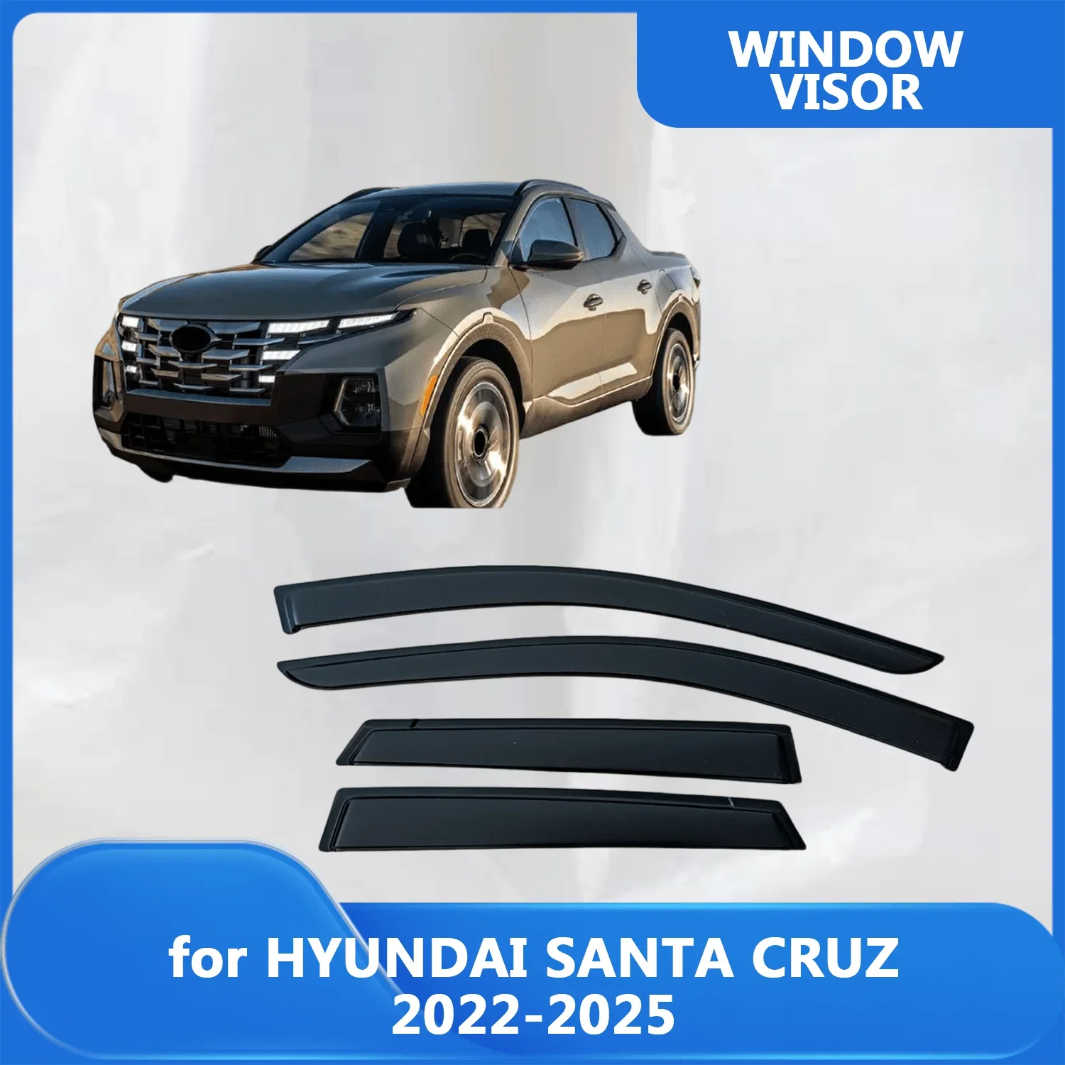 

Window Visor for HYUNDAI SANTA CRUZ 2022 2023 2024 2025 Wind Deflectors Rain Guards Door Visor Vent Shades Ventvisor Sun Rain