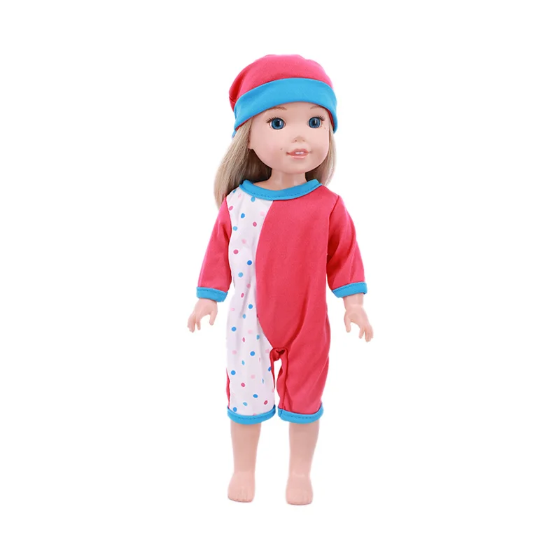 قطعة واحدة منامة الأرنب مقنعين ثوب النوم ل 14 بوصة دمية أمريكية 30-33 سنتيمتر باولا رينيو 12 بوصة على قيد الحياة طفلة لعبة الشتاء هدية