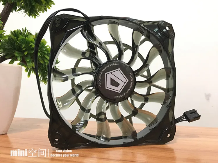 Slim 15mm Thickness, Best For Small Case, Big Airflow Of 53.6CFM 120mm PWM Controlled Fan With De-vibration Rubber