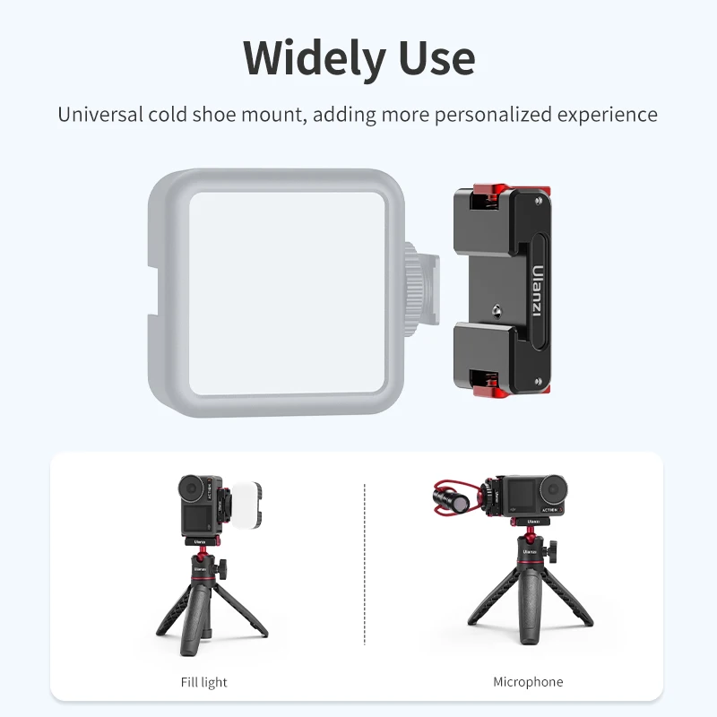 Ulanzi OA-16 Quick Release Vertical Shot Battery Cover for DJI OSMO Action 5 4 3 Magnetic Ecological Accessories