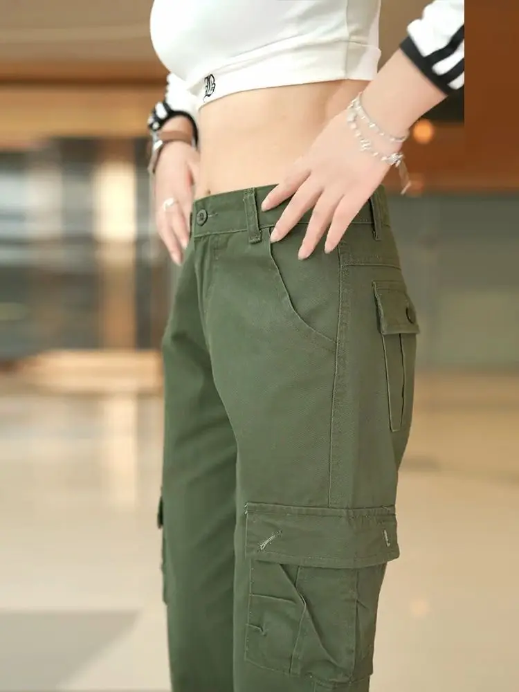 High-end Luxury Cotton Multi-pocket Overalls Men's Spring and Autumn 2026 New Trendy Brand Straight Loose Casual Pants Men