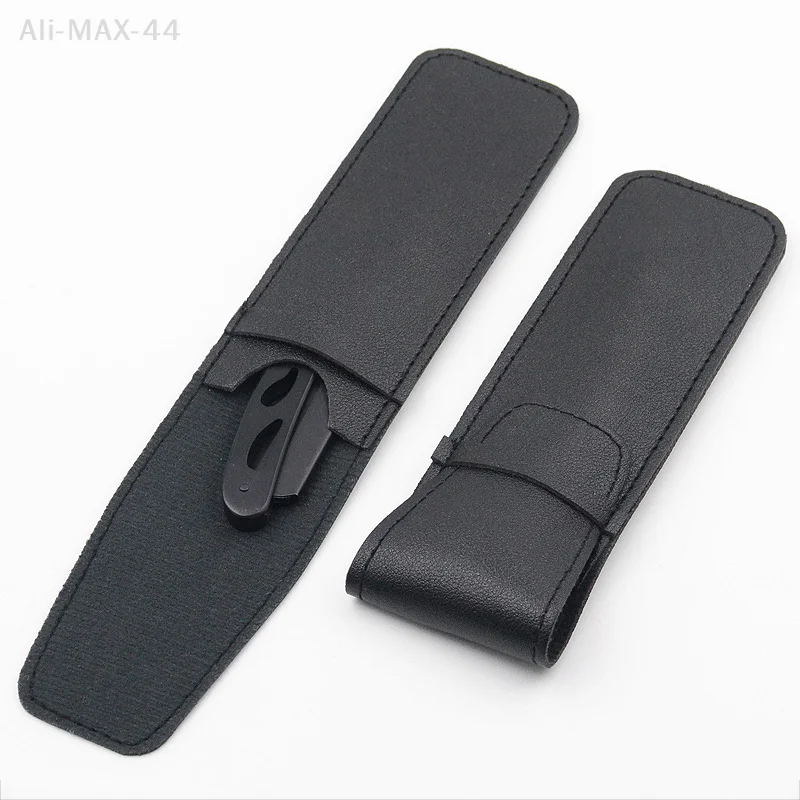 Black Leather Razor Case Shaver Pouch Safe Storage for Razor And Blade Protective Bag PU Material