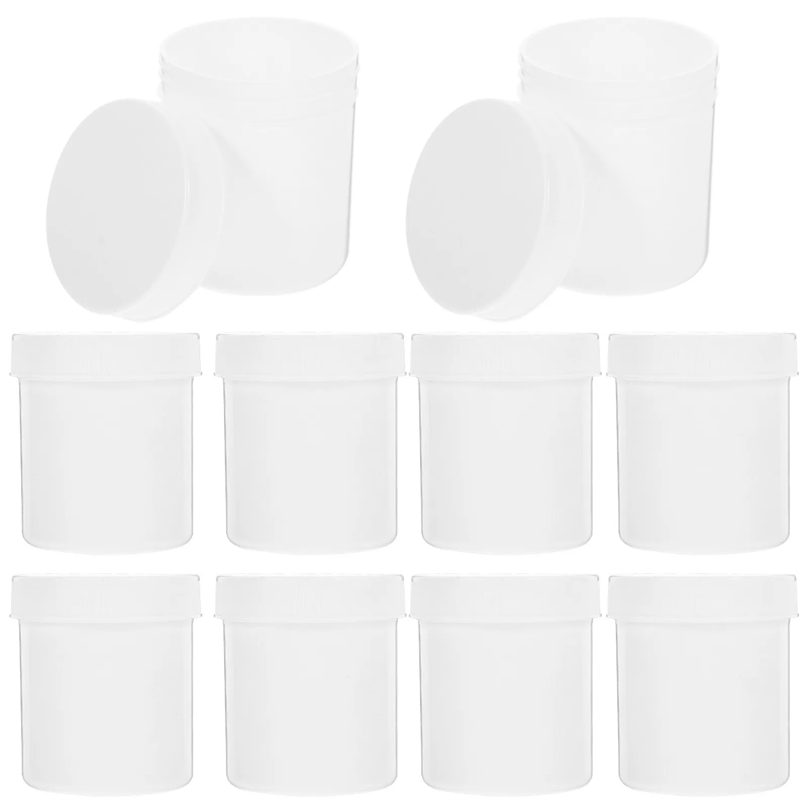 10Pcs Travel Pill Organizer Box 100Ml Medicine Storage Container Lid Moisture Resistant Pad Compact Lightweight