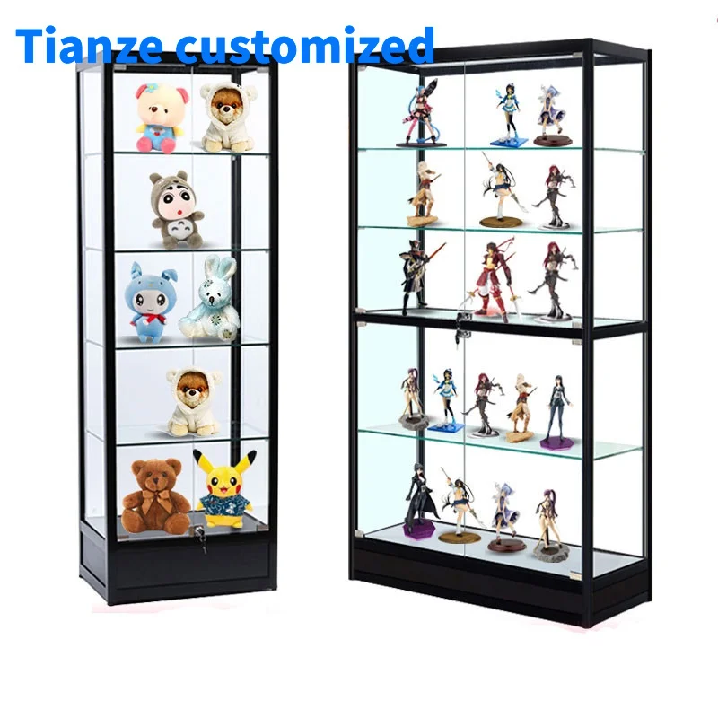 

（customized）Cheap Aluminum Profile Showcase Retail Shop Display Counter Exhibition Glass Cabinets