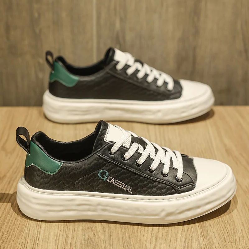 

2025 Spring New Rubber-Plastic Sole Casual Board Sneakers for Outdoor Sports - Comfortable, Soft, Slip-Resistant, Durable, and T