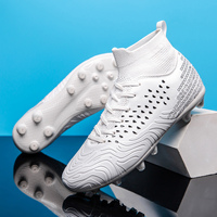 Professional Unisex Soccer Shoes Long Spikes TF/FG Ankle Football Boots Outdoor Grass Cleats Football Shoes Eu size 35-48