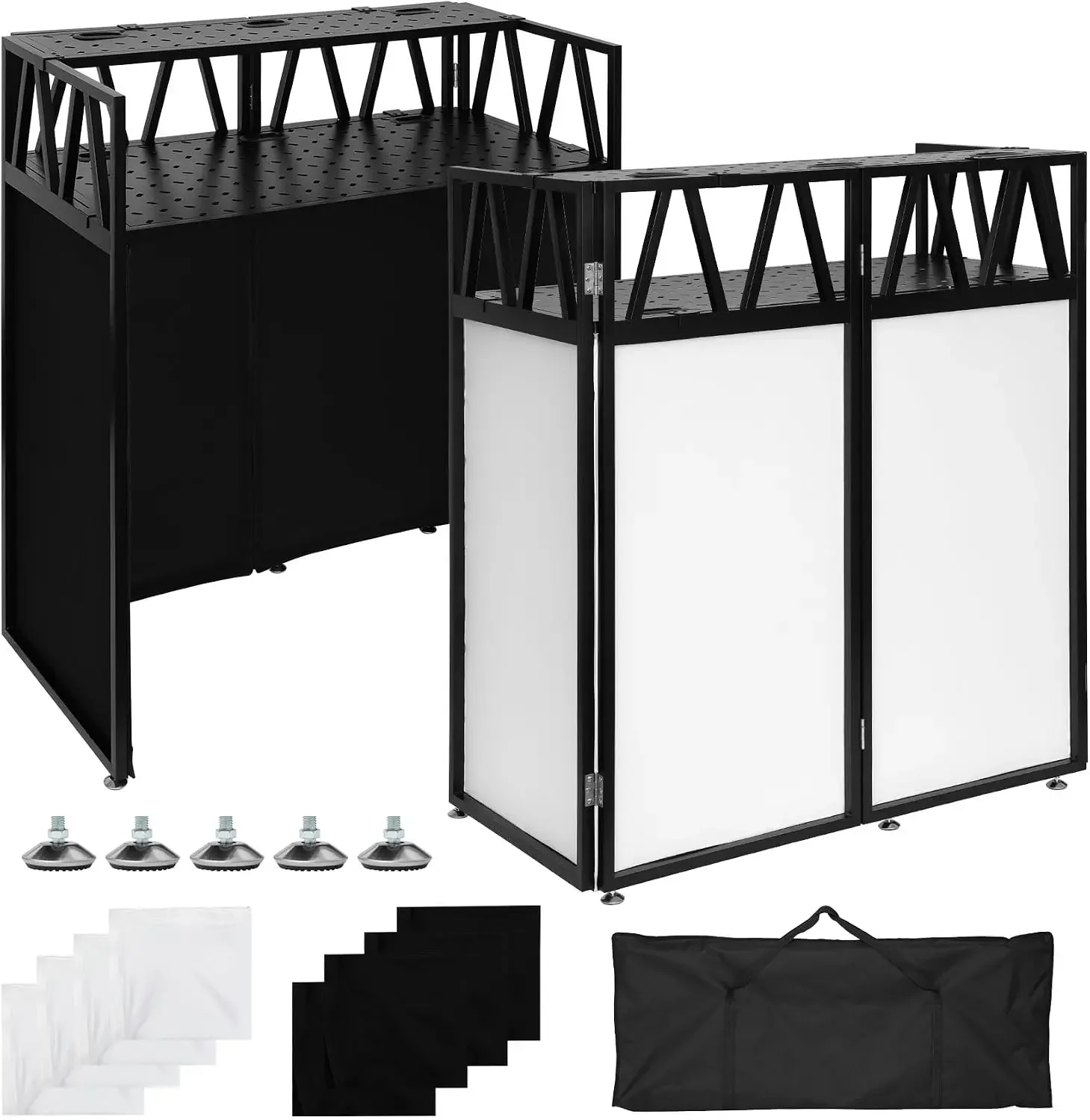 Two-Tier Portable DJ Booth Table, 42