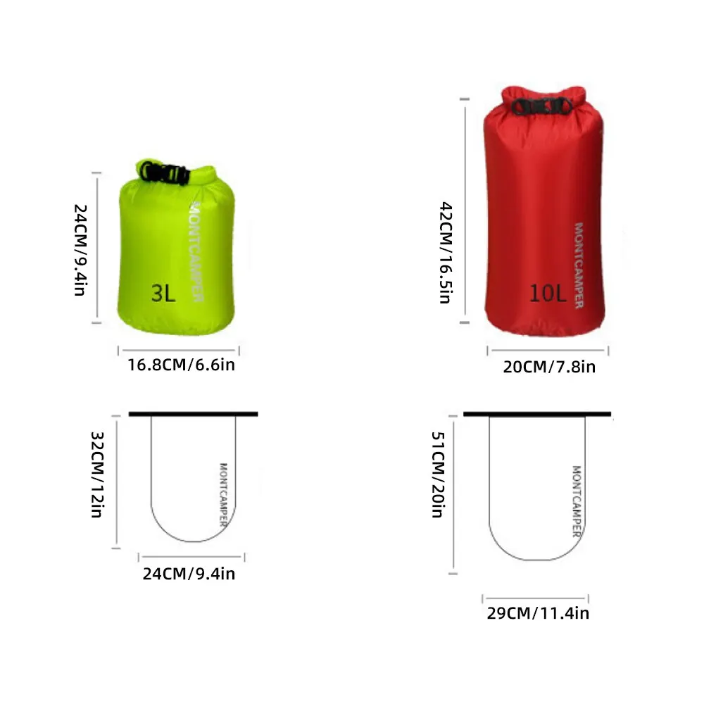 Gym Bag Nylon Lighter Outdoor Travel Bags Waterproof Bag Drift Fuctional Collect Bags 3/10L Swimming Dry Storage Outdoor Bag