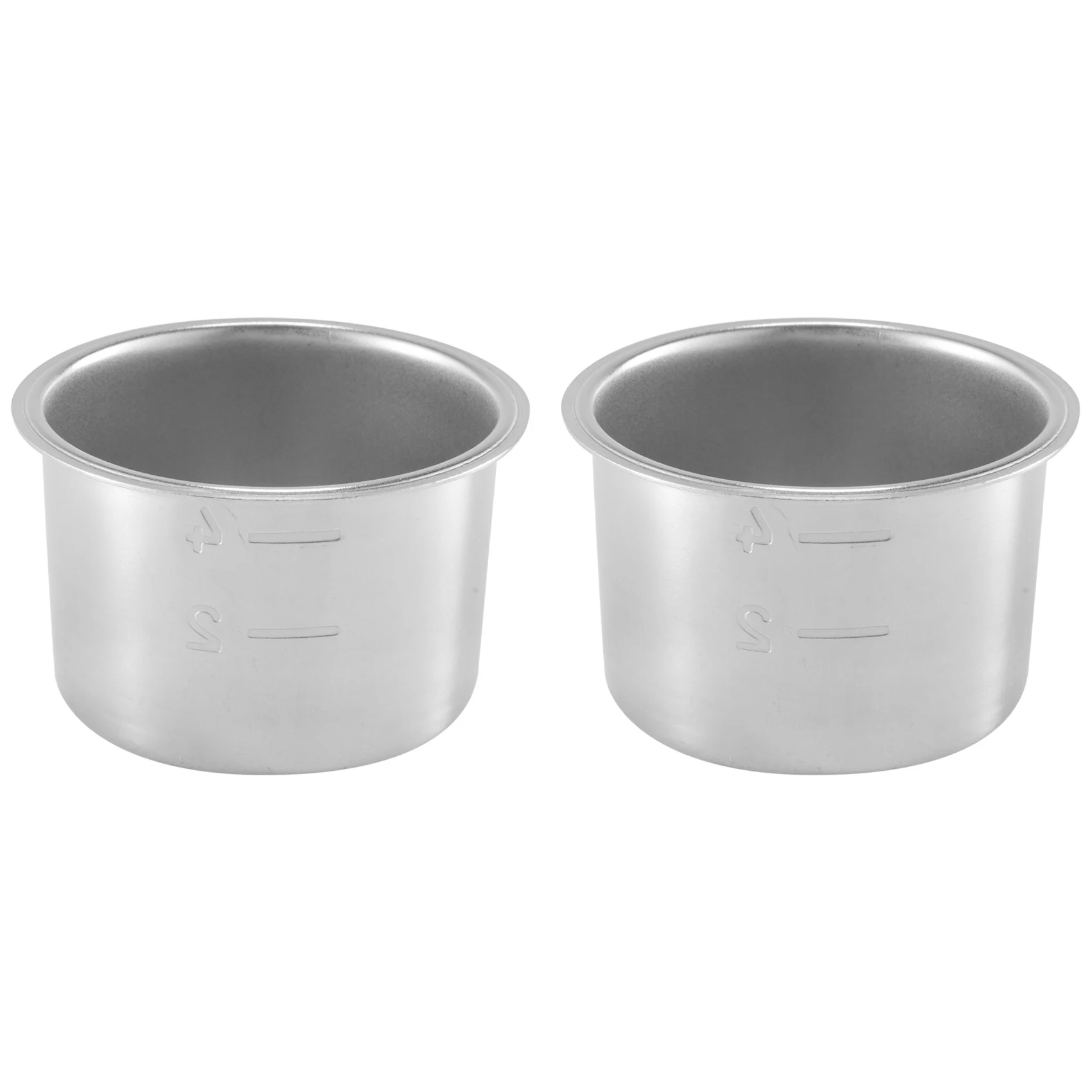 N-MEOF 2Pcs 51mm 4 Cups Filter Replacement Filter Basket for Coffee Bottomless Portafilter for Delonghi EC680/EC685 Espresso