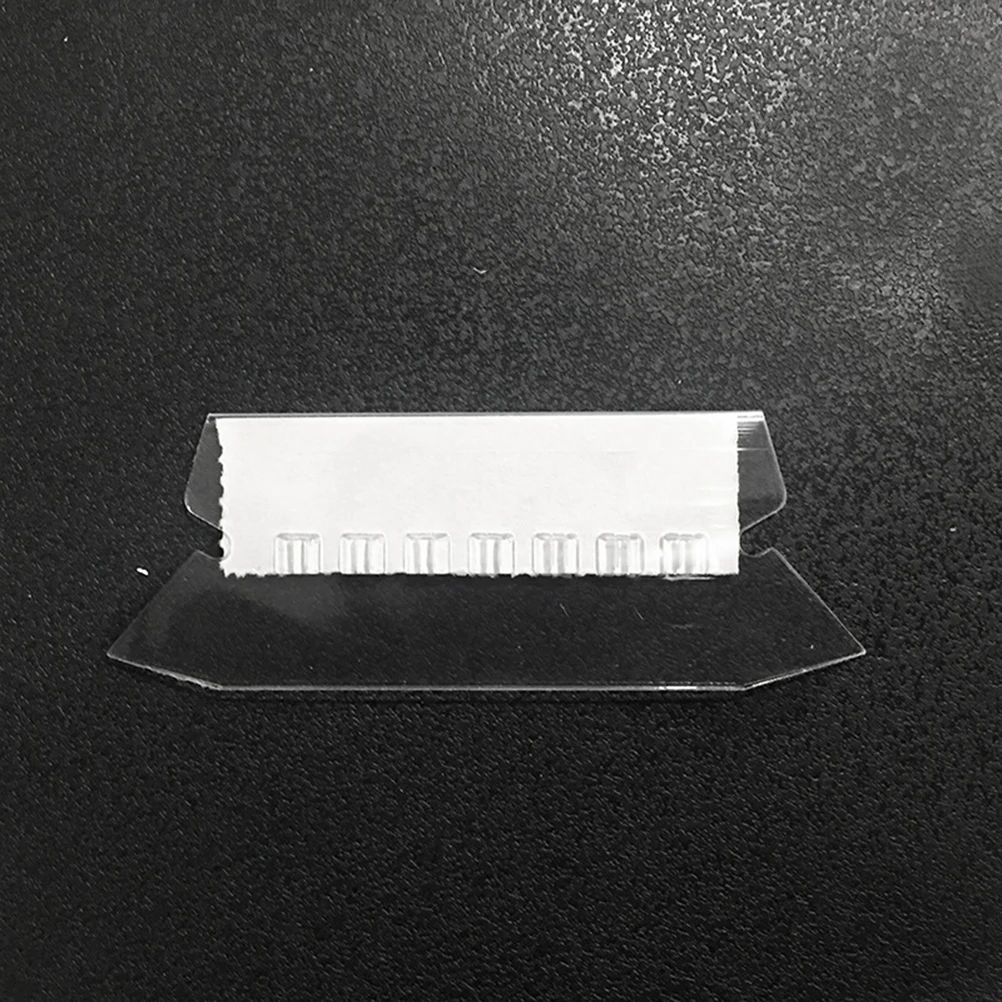 

25pcs File Labels Plastic Folder Tabs Clear Reusable Office File Folder Label Tags Quick Identification Student Teacher