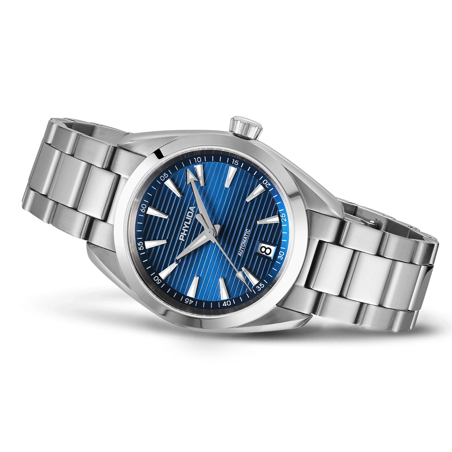 A様 PHYLIDA AQUA AT150 38mm Blue Dial Men's Automatic Watch with NH35A