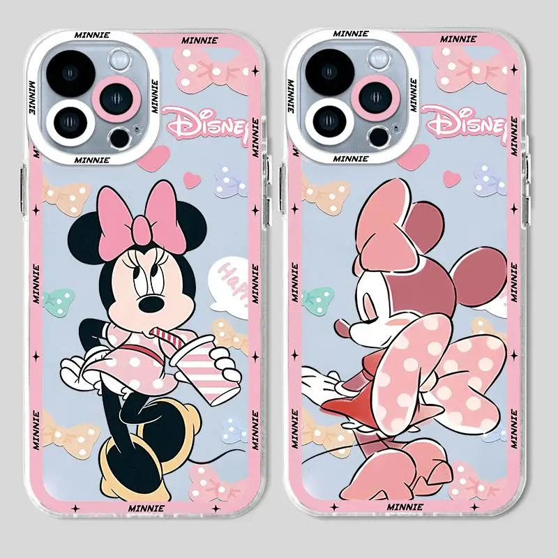 Cartoon Mickey Mouse Phone Case for Apple iPhone 15 Pro Max 13 14 Plus 12 Mini 11 Pro XR 8 SE 7 6S XS MAX Matte Armor Cover