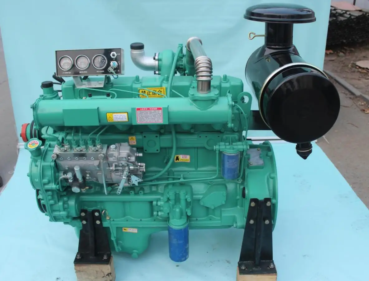 

Сделано в Китае Ricardo 92 кВт, 115 кВА, 125 л.с., 6-цилиндровый дизельный двигатель R6105AZD с водяным охлаждением и радиатором для дизельного генератора.