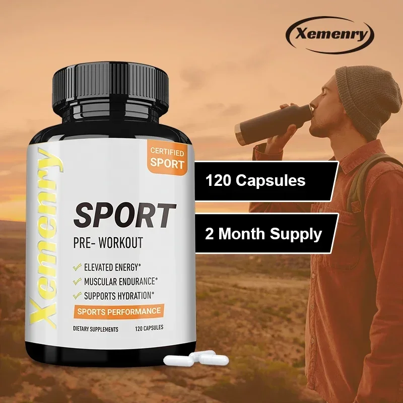 Sport Pre Workout Supplement - Muscle Building and Growth, Supporting Athletic Energy and Strength