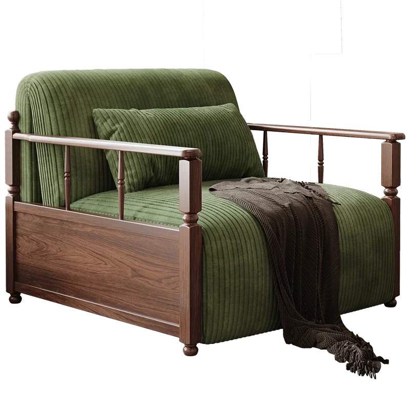 

Электрический диван-кровать из массива дерева, складной телескопический диван двойного назначения для гостиной