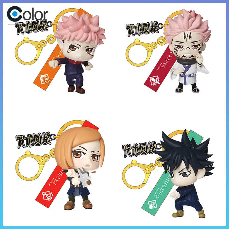 Llavero oficial Jujutsu Kaisen versión Q, caja ciega, mochila registrada por Anime, colgante, decoración, regalo de Halloween