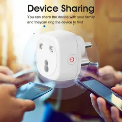 Tuya WiFi Smart Plug 16A Smart Socket India Great South Africa Gauge Remote Control Smart Life Compatible Home Alexa