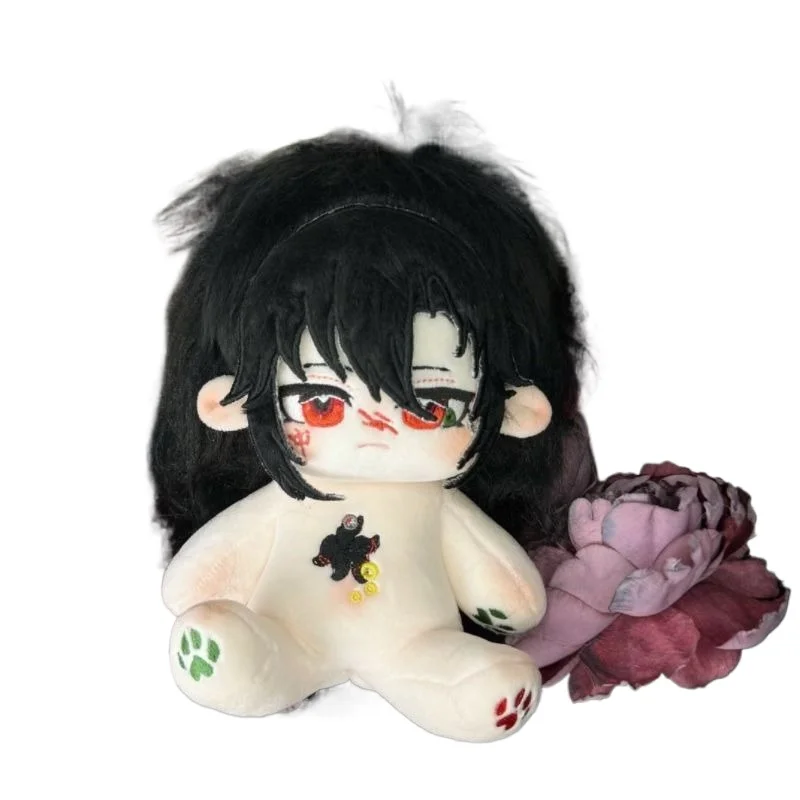 

20cm Anime Novel Strange Taoist Kawaii Cosplay Soft Cotton Doll Body With Skeleton Li HuoWang Cartoon DIY Toy Figures Fans Gift