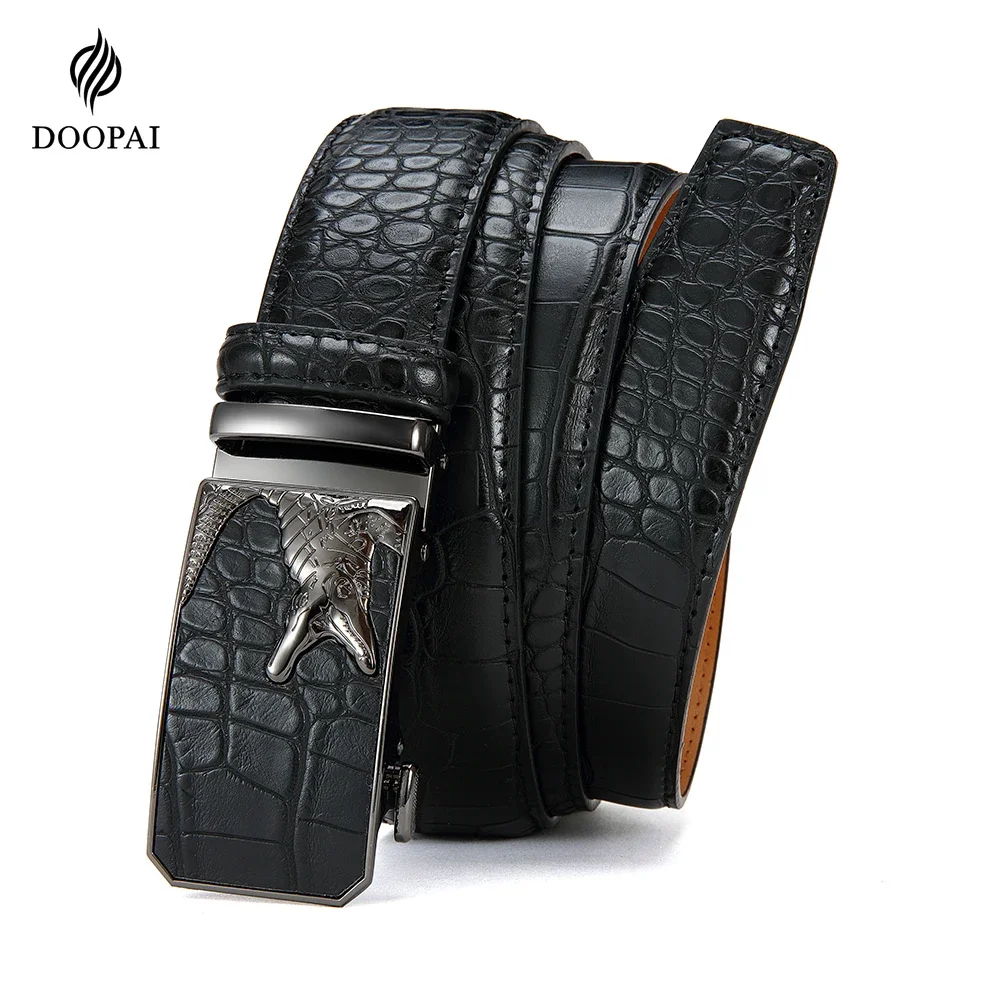 Men's PU Leather Belt Fashion Automatic Buckle Belt for Popular Business High Quality Male Belt Multi Color