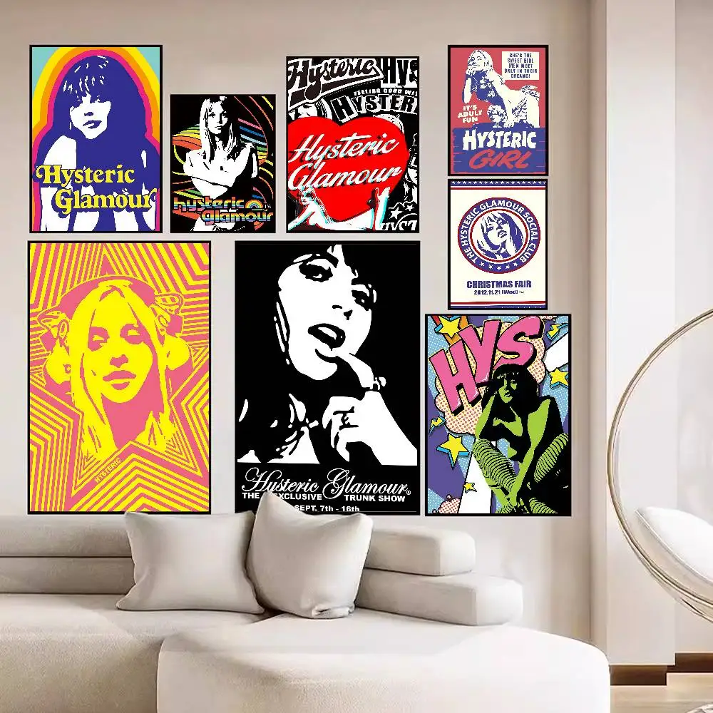 H-HystericS Glamour BRAND Anime Posters Sticky HD Quality Wall Art Retro Posters For Home Kawaii Room Decor