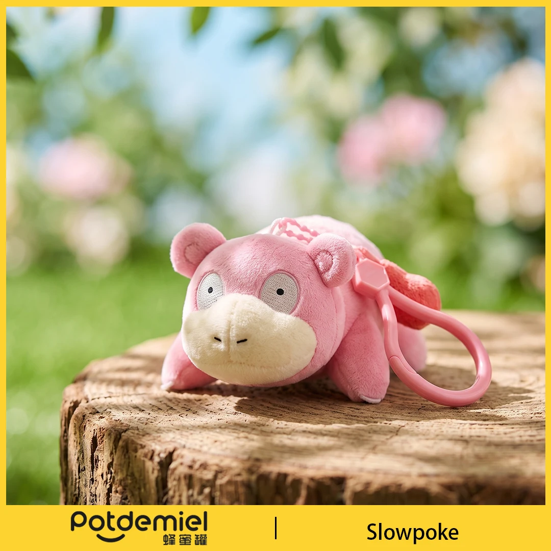 Potdemiel Pokemon Slowpoke Plush Keychain Soft Toy Handbag Pendant Anime Backpack Ornament Men Women Fans Kids Gift Collectible view 4