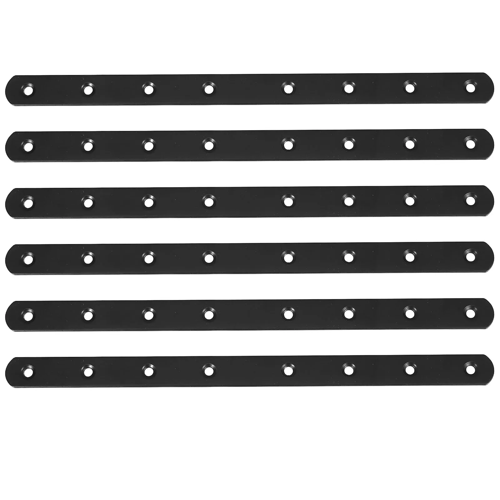 

6pcs 29.4x2cm Stainless Steel Flat Brackets Furniture Repair Connectors Layer Board Supports Heavy Duty Hardware