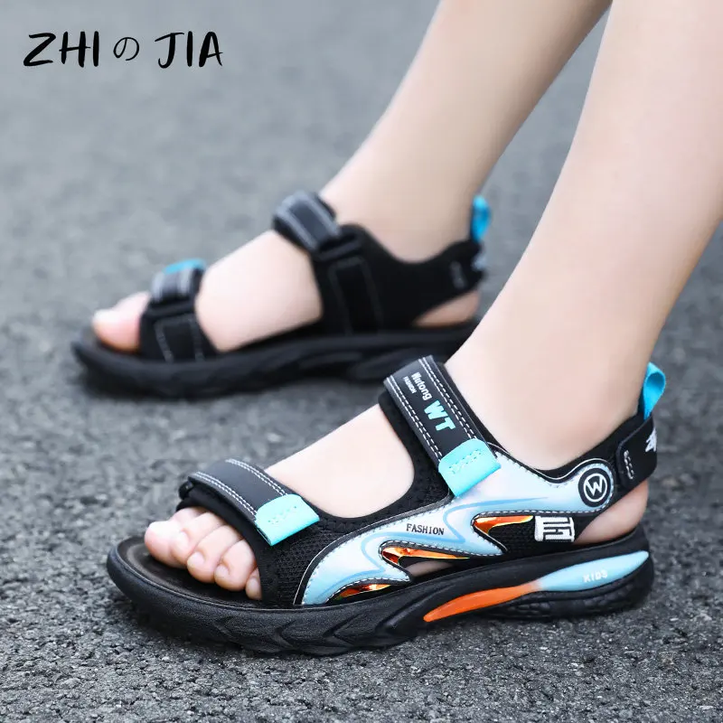 2025 New Summer Popular Children's Sports Sandals Boys Soft Sole Casual Breathable Slippers Students Outdoor Play Beach Shoes