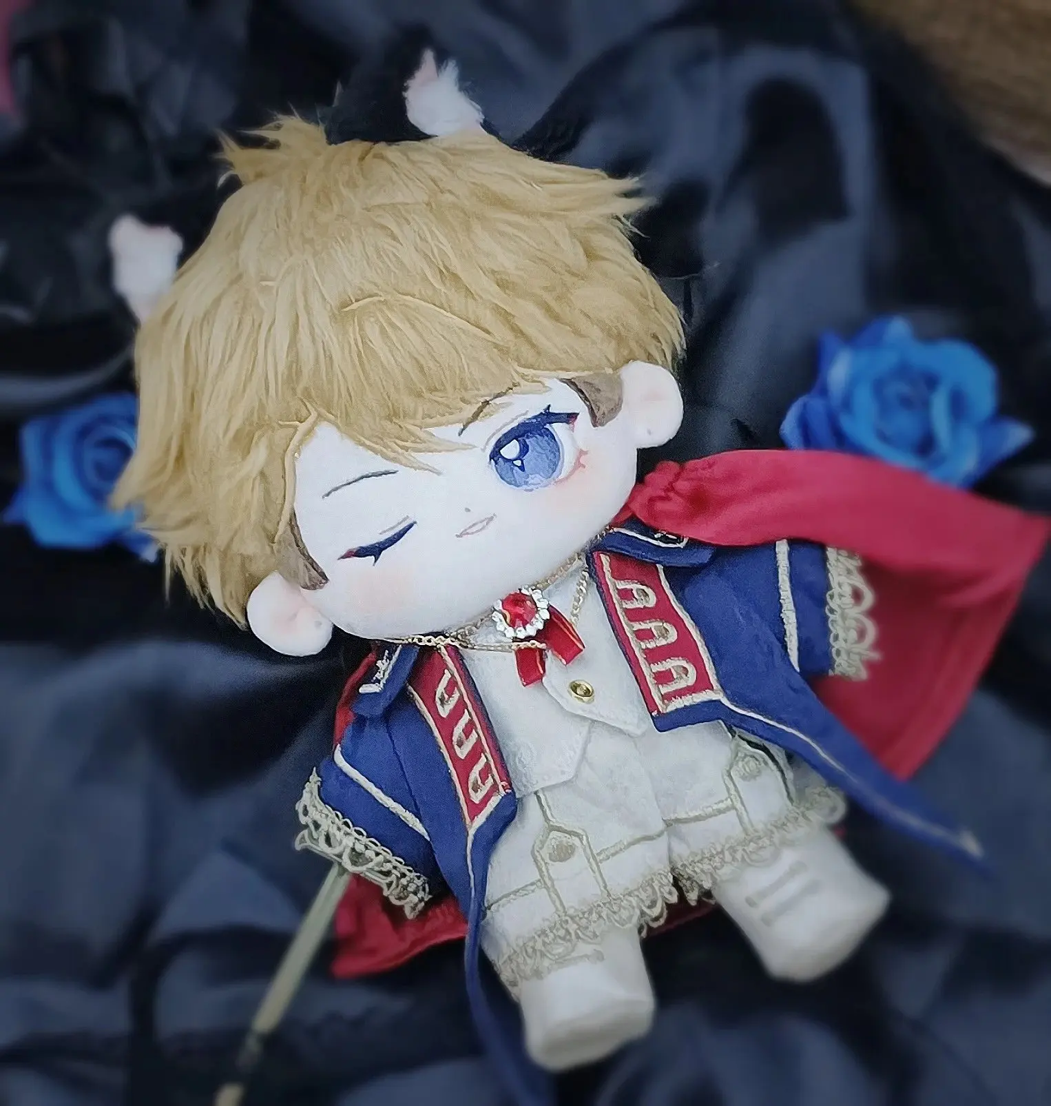 Limited Kawaii 20cm Ensemble Stars Narukami Arashi  Stuffed Plush Cotton Naked Doll With Ears Tail Soft Toy MiniDoll あんさんぶるスターズ