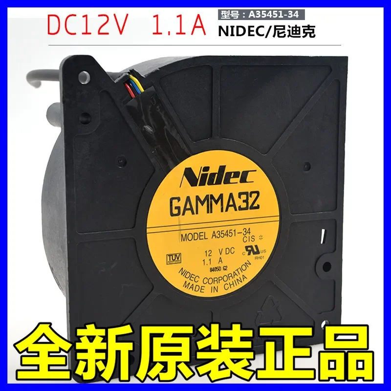 for NIDEC 12032 12V 1.1A GAMMA32 A35451-34 Cooling Fan for Cisco Switch Drum Machine