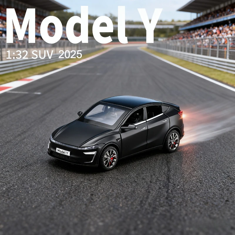 

1:32 2025 модель Y, новый энергетический внедорожник, высокая имитация сплава, модель автомобиля, литье под давлением, металлическое литье, звуковой свет, автомобиль для детей, игрушки, подарок