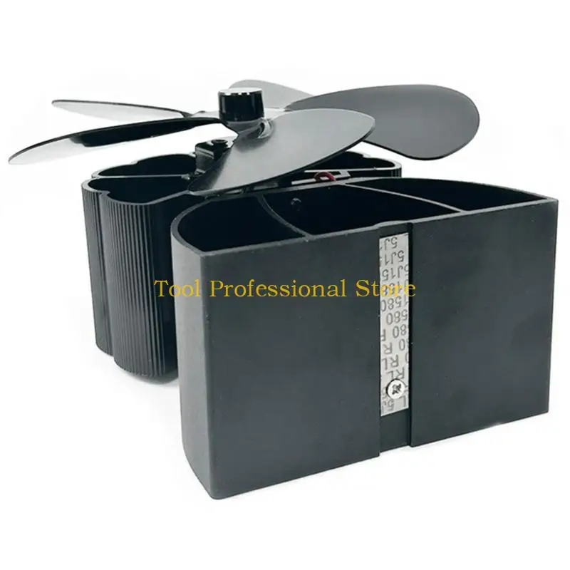 

57QF No Electricity Required Thermal Powered 5Blade Stove Fan For Enhancing Heat Distribution In Home Heating Air Circulation