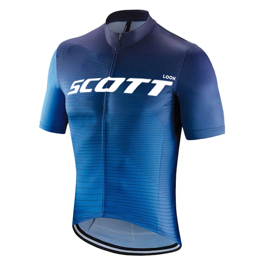 SCOTT LOOK Team High Quality Pro Cycling Jersey Men Woman Breathable Bicycle Clothing Road MTB Bike Short Sleeve