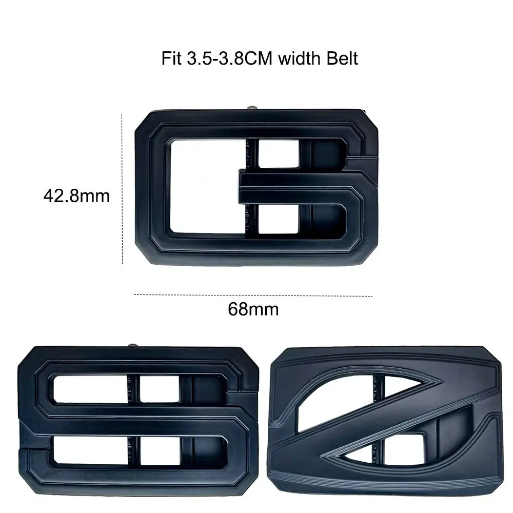 موضة الدورية 3.8 سنتيمتر حزام مشبك سبيكة حزام مجوف التلقائي مشبك تصميم فاخر رسالة الأعمال مشبك للرجل