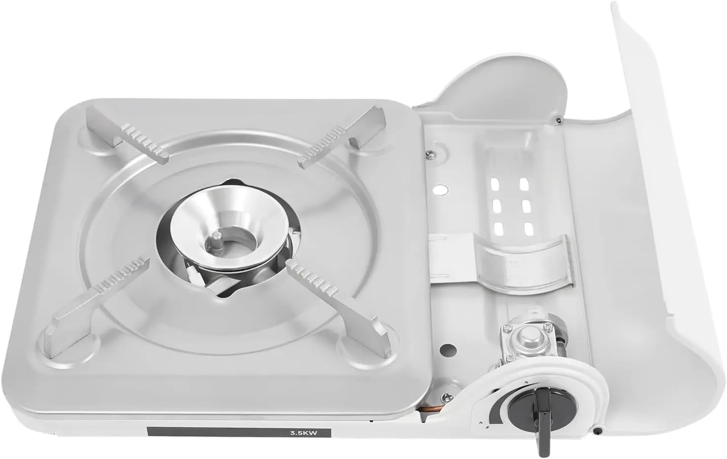 Grill na butan z obudową, przenośny grill kempingowy idealny do gotowania na świeżym powietrzu/kempingu/wycieczek samochodowych, paliwo nie jest dołączone.