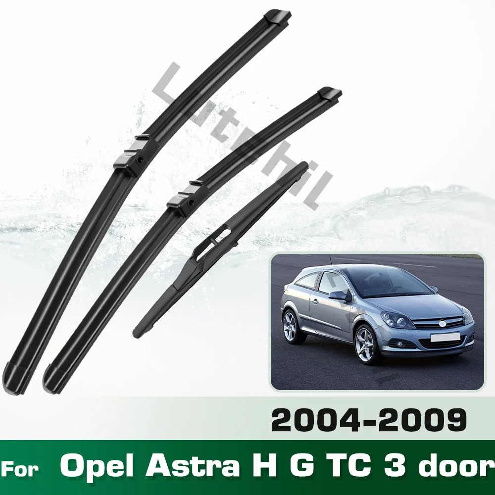 

Для Opel Astra H GTC 3-дверный 2004-2009 стеклоочиститель с левым рулем, комплект передних и задних щеток стеклоочистителя, щетки для лобового стекла 22 "18" 9"