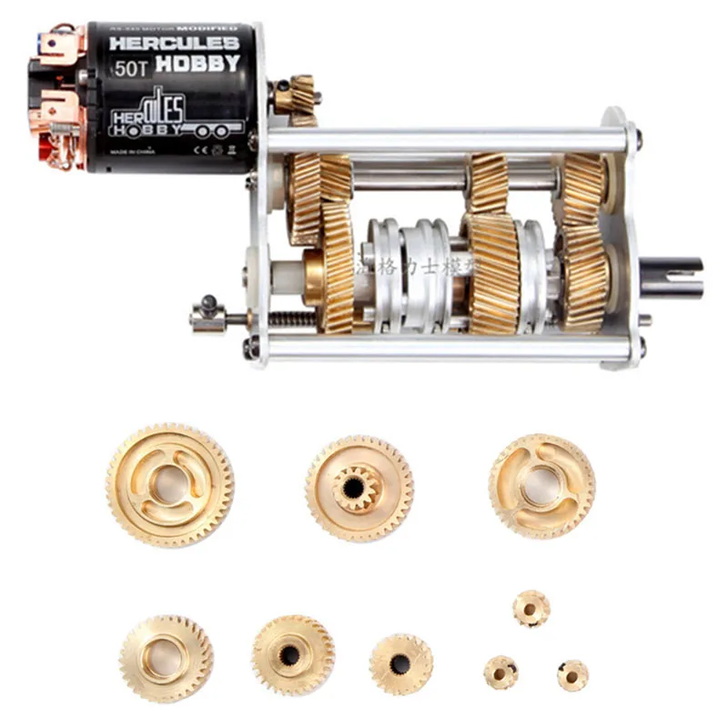 

Gearbox Metal Gear Set Synchronizer for 1/14 Tamiya RC Truck Trailer Dump Truck Scania 770s Benz Actros Volvo MAN LESU DIY Parts