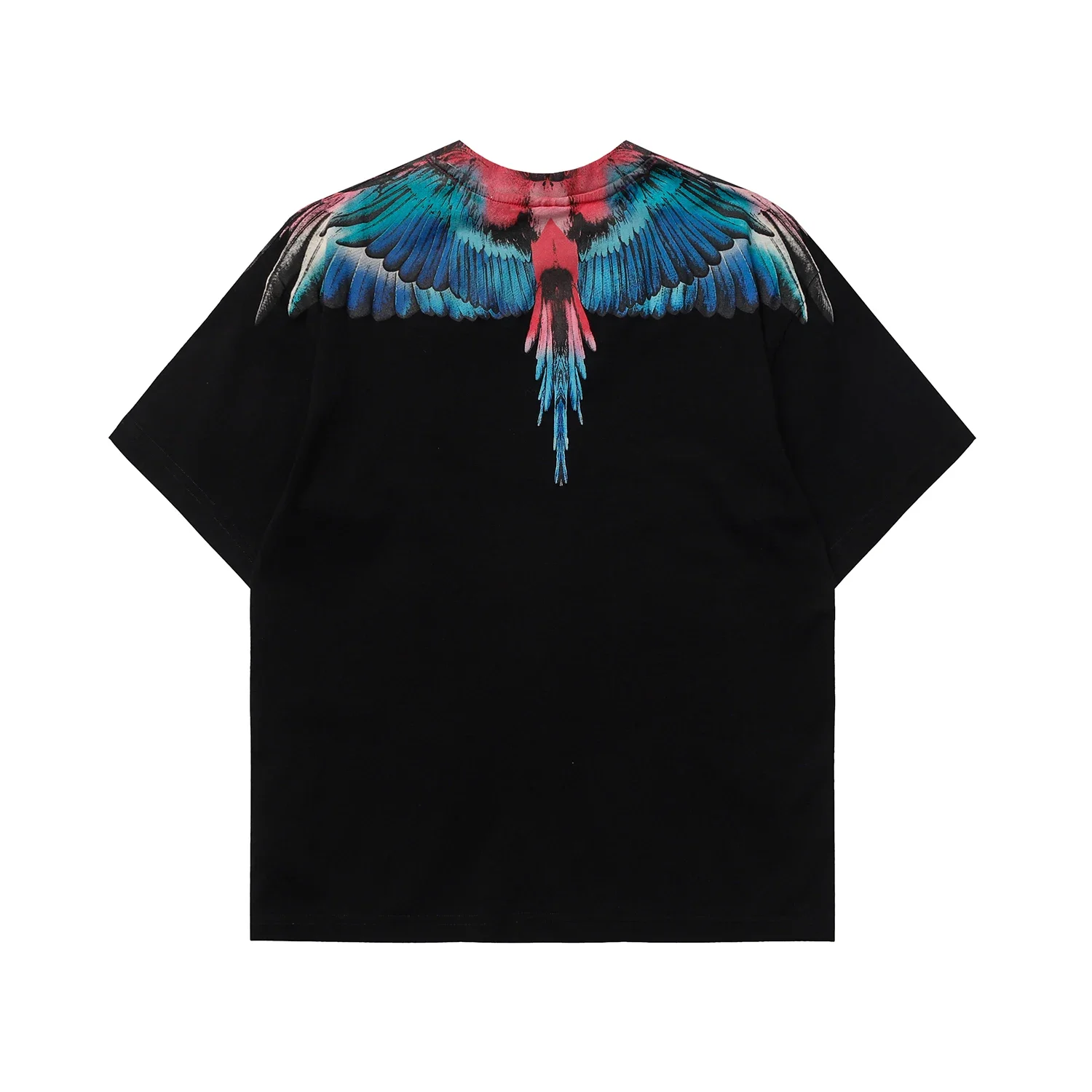 الأصلي الرجال النساء التجفيف السريع تي شيرت MARCELO BURLON MB العلامة التجارية أجنحة طباعة تي شيرت الرياضة عادية Y2K الشارع قصيرة الأكمام