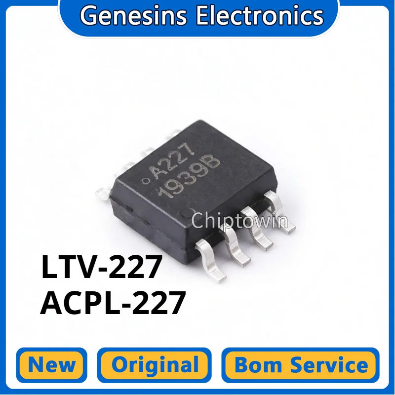 5/50/500 pcs A227 LTV-227 ACPL-227 SOP-8 Optocoupler Isolator W7