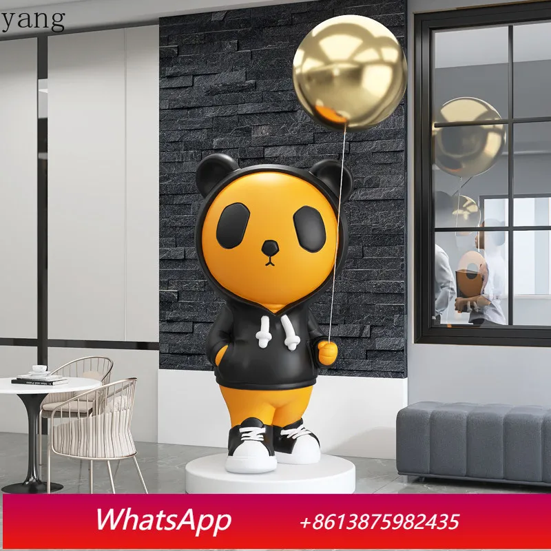 CX Creative Panda Living Room Ornament Large Floor Hotel Shop Oversized Decoration