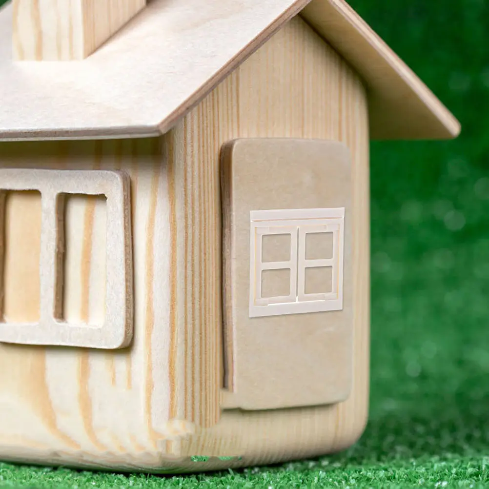 

Набор пластиковых миниатюрных дверей и окон для кукольного домика, аксессуары для самостоятельной сборки, декор для миниатюрного дома, развивающий набор для творчества
