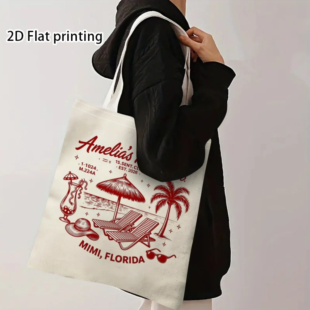 

Personalized Tote Bag Custom-Made Personalized Name Pattern Tote Bags "Bach Club" Beach Bachelorette Shoulder Bag for Women