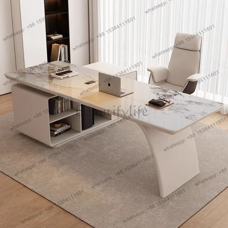 FG Office Furniture Modern Luxury Rock Slab Room Desks Gaming Desk Computer Desk Motion Study Computer Desks Pc Gamer Study Tabl