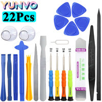 22 in 1 Set Mobile Phone Repair Tools Disassemble Repair Kit for iPhone Screwdriver Combination Skid Multi Function Disassembly