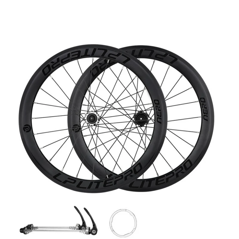 

STLF LP Litepro AERO UltraLight Bicycle Wheels Double Rim 40MM for BMX Folding Bike 20 Inch Wheel Set 406 451 Disc Brake Wheelse